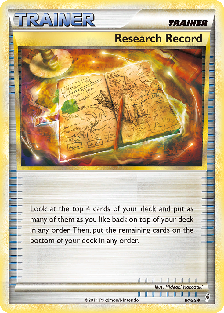 Research Record (84/95) [HeartGold & SoulSilver: Call of Legends] | Jomio and Rueliete's Cards and Comics