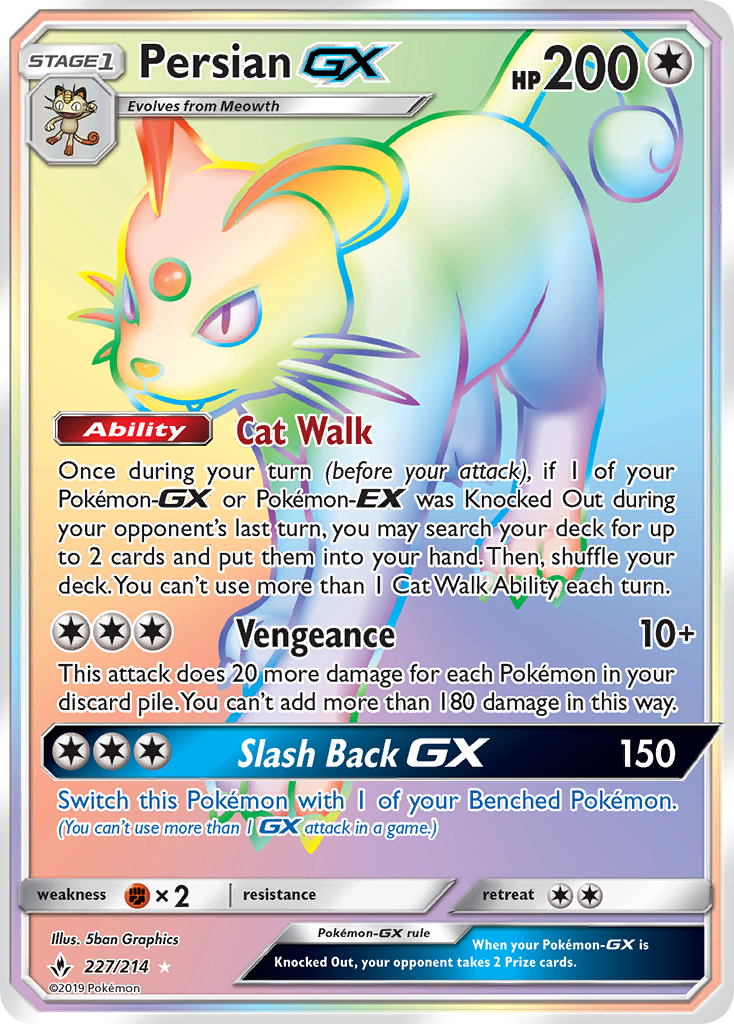 Persian GX (227/214) [Sun & Moon: Unbroken Bonds] | Jomio and Rueliete's Cards and Comics