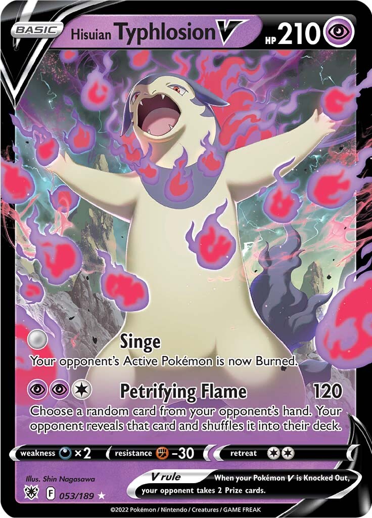 Hisuian Typhlosion V (053/189) [Sword & Shield: Astral Radiance] | Jomio and Rueliete's Cards and Comics