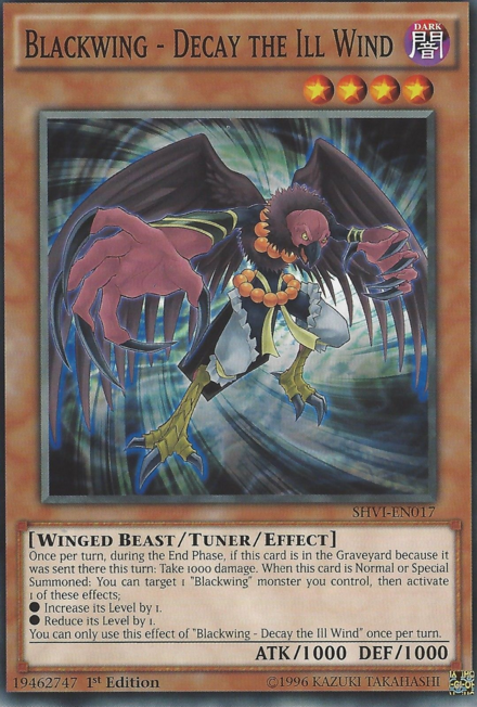 Blackwing - Decay the Ill Wind [SHVI-EN017] Common | Jomio and Rueliete's Cards and Comics
