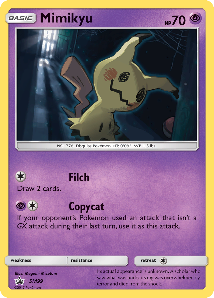 Mimikyu (SM99) [Sun & Moon: Black Star Promos] | Jomio and Rueliete's Cards and Comics