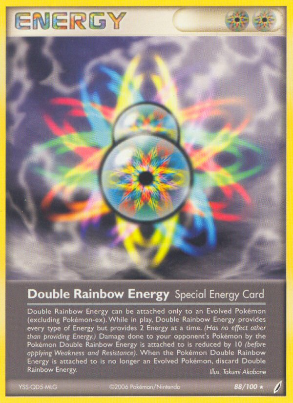 Double Rainbow Energy (88/100) [EX: Crystal Guardians] | Jomio and Rueliete's Cards and Comics