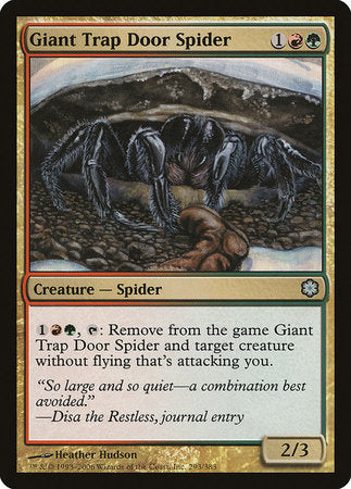 Giant Trap Door Spider [Coldsnap Theme Decks] | Jomio and Rueliete's Cards and Comics