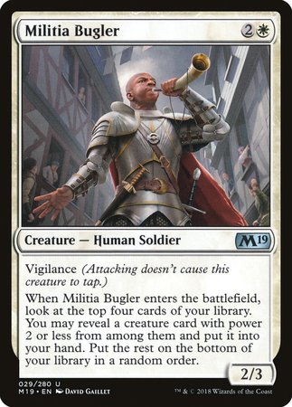 Militia Bugler [Core Set 2019] | Jomio and Rueliete's Cards and Comics