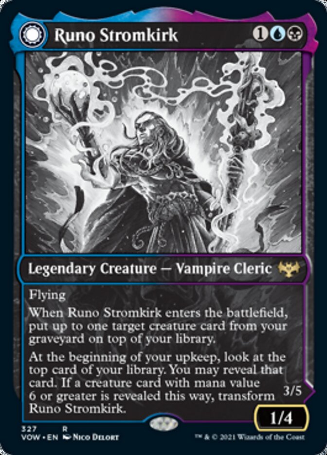 Runo Stromkirk // Krothuss, Lord of the Deep (Showcase Eternal Night) [Innistrad: Crimson Vow] | Jomio and Rueliete's Cards and Comics