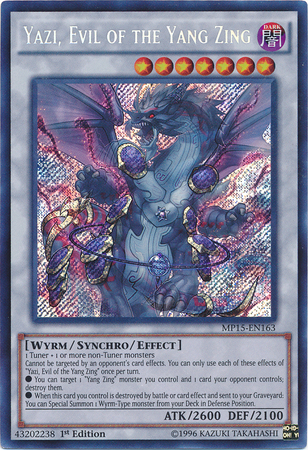 Yazi, Evil of the Yang Zing [MP15-EN163] Secret Rare | Jomio and Rueliete's Cards and Comics