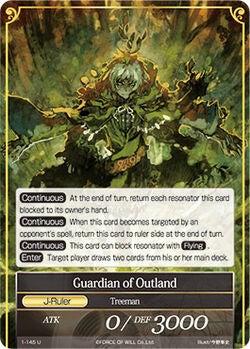 Guardian of Outland // Guardian of Outland (J) (1-145/J) [The Dawn of Valhalla] | Jomio and Rueliete's Cards and Comics
