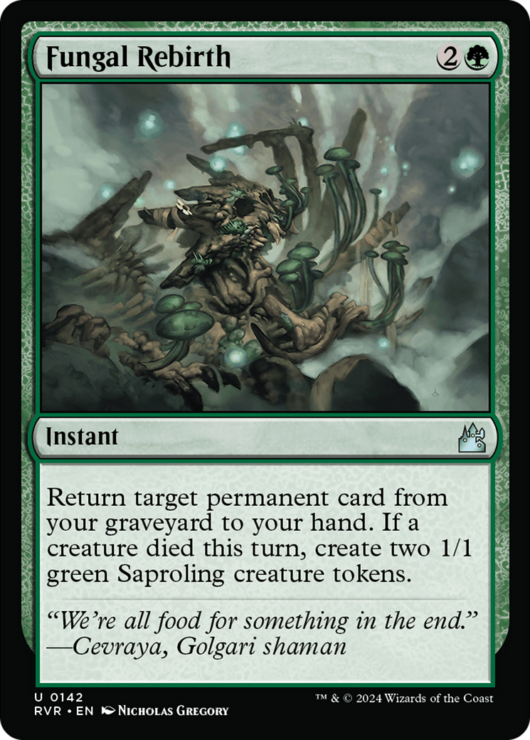 Fungal Rebirth [Ravnica Remastered] | Jomio and Rueliete's Cards and Comics