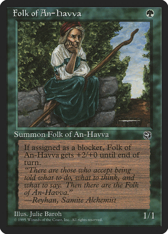 Folk of An-Havva (Reyhan Flavor Text) [Homelands] | Jomio and Rueliete's Cards and Comics