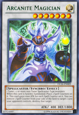 Arcanite Magician (Green) [DL14-EN009] Rare | Jomio and Rueliete's Cards and Comics