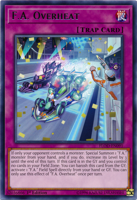 F.A. Overheat [FLOD-EN091] Rare | Jomio and Rueliete's Cards and Comics