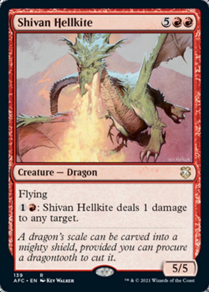 Shivan Hellkite [Dungeons & Dragons: Adventures in the Forgotten Realms Commander] | Jomio and Rueliete's Cards and Comics