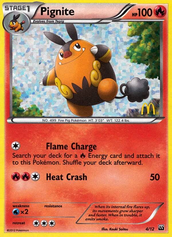Pignite (4/12) [McDonald's Promos: 2012 Collection] | Jomio and Rueliete's Cards and Comics