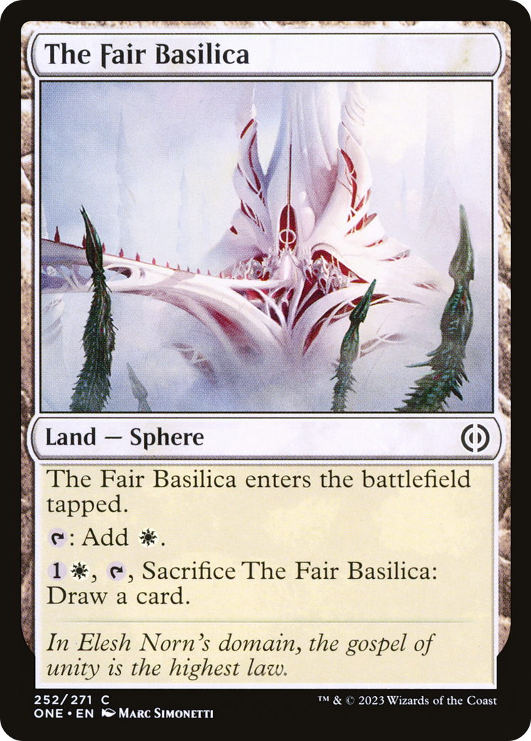 The Fair Basilica [Phyrexia: All Will Be One] | Jomio and Rueliete's Cards and Comics