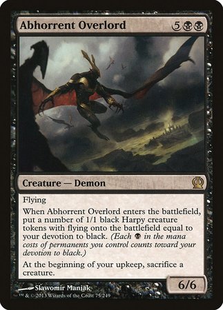 Abhorrent Overlord [Theros] | Jomio and Rueliete's Cards and Comics