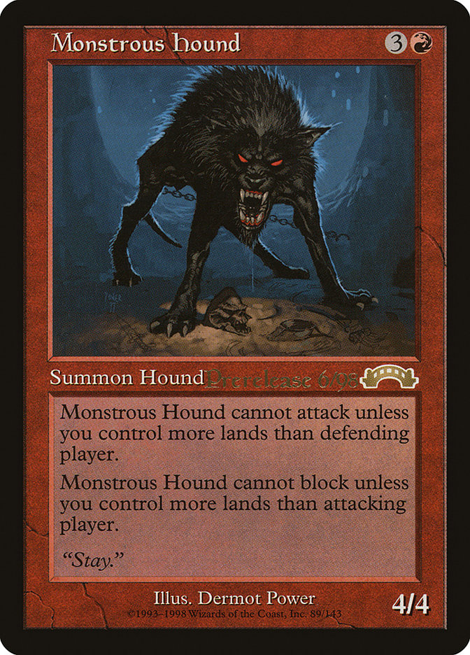 Monstrous Hound [Exodus Promos] | Jomio and Rueliete's Cards and Comics