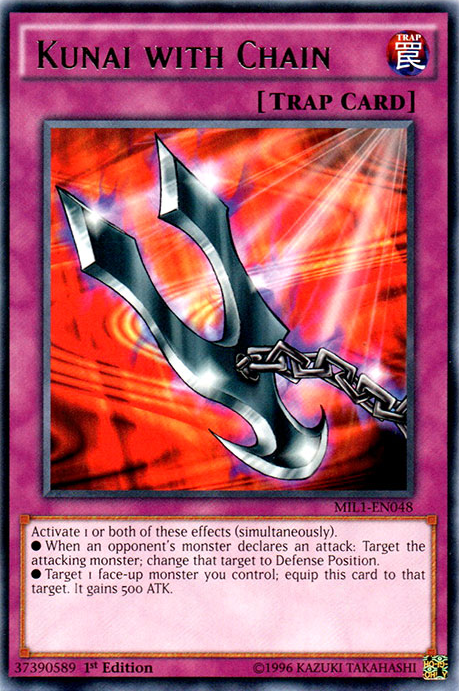 Kunai with Chain [MIL1-EN048] Rare | Jomio and Rueliete's Cards and Comics