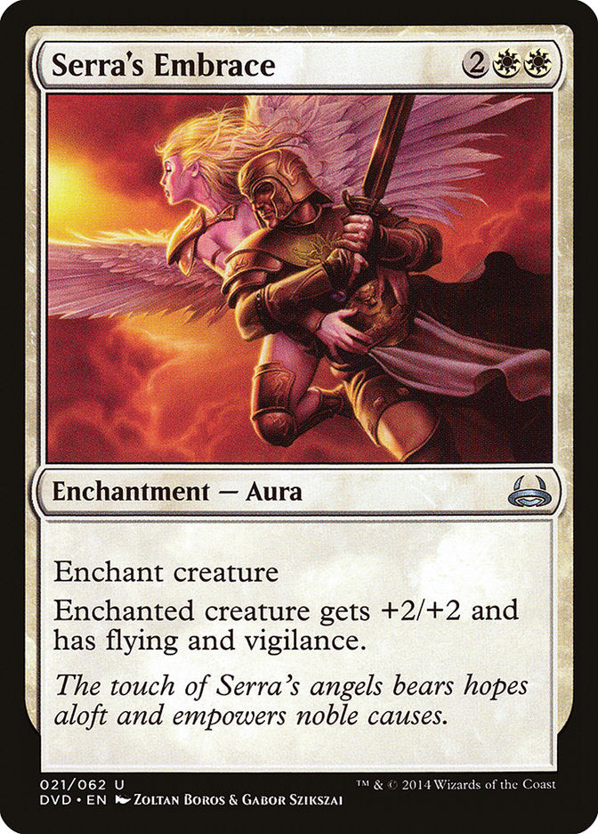 Serra's Embrace (Divine vs. Demonic) [Duel Decks Anthology] | Jomio and Rueliete's Cards and Comics