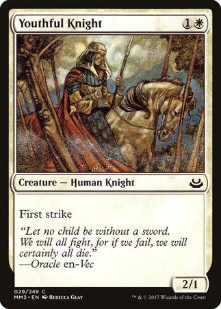 Youthful Knight [Modern Masters 2017] | Jomio and Rueliete's Cards and Comics