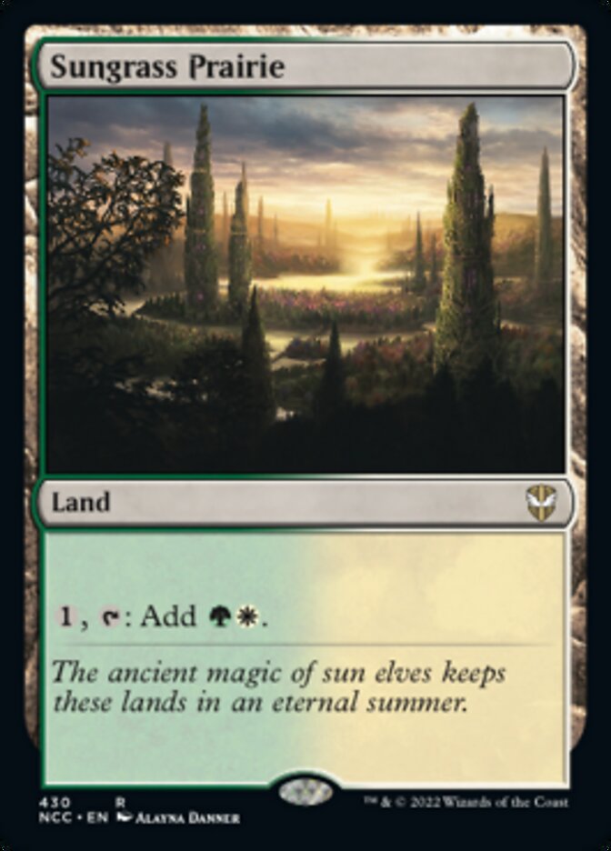 Sungrass Prairie [Streets of New Capenna Commander] | Jomio and Rueliete's Cards and Comics