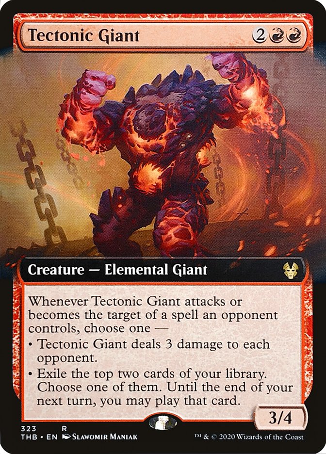 Tectonic Giant (Extended Art) [Theros Beyond Death] | Jomio and Rueliete's Cards and Comics