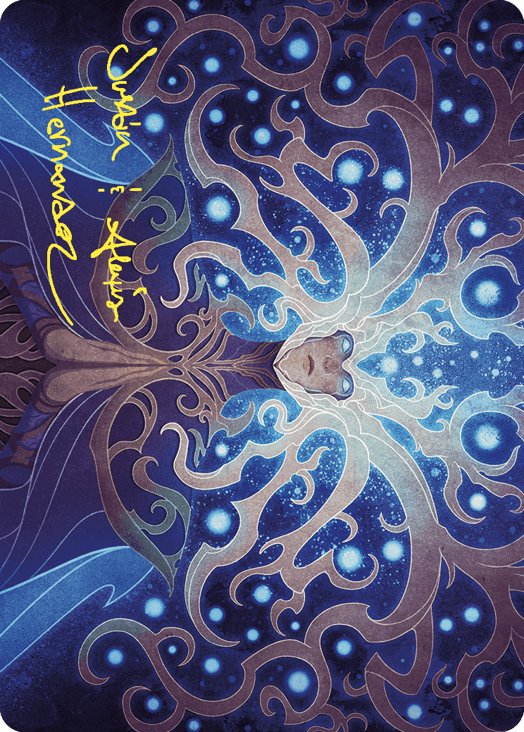 Omniscience Art Card (Gold-Stamped Signature) [Wilds of Eldraine Art Series] | Jomio and Rueliete's Cards and Comics