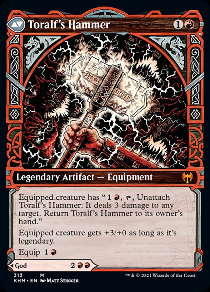 Toralf, God of Fury // Toralf's Hammer (Showcase) [Kaldheim] | Jomio and Rueliete's Cards and Comics