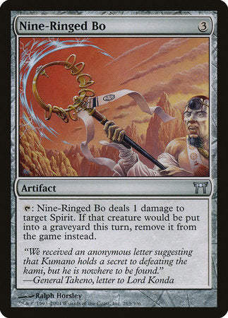 Nine-Ringed Bo [Champions of Kamigawa] | Jomio and Rueliete's Cards and Comics