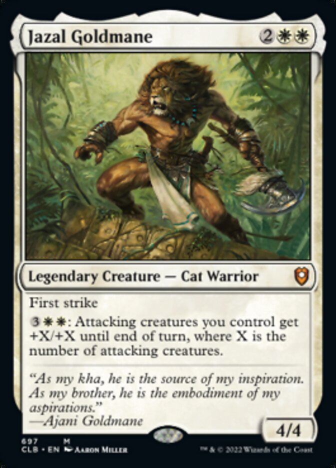 Jazal Goldmane [Commander Legends: Battle for Baldur's Gate] | Jomio and Rueliete's Cards and Comics