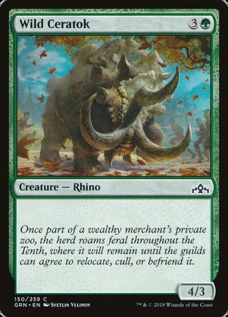 Wild Ceratok [Guilds of Ravnica] | Jomio and Rueliete's Cards and Comics