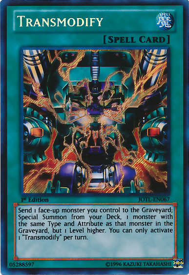 Transmodify [JOTL-EN067] Secret Rare | Jomio and Rueliete's Cards and Comics