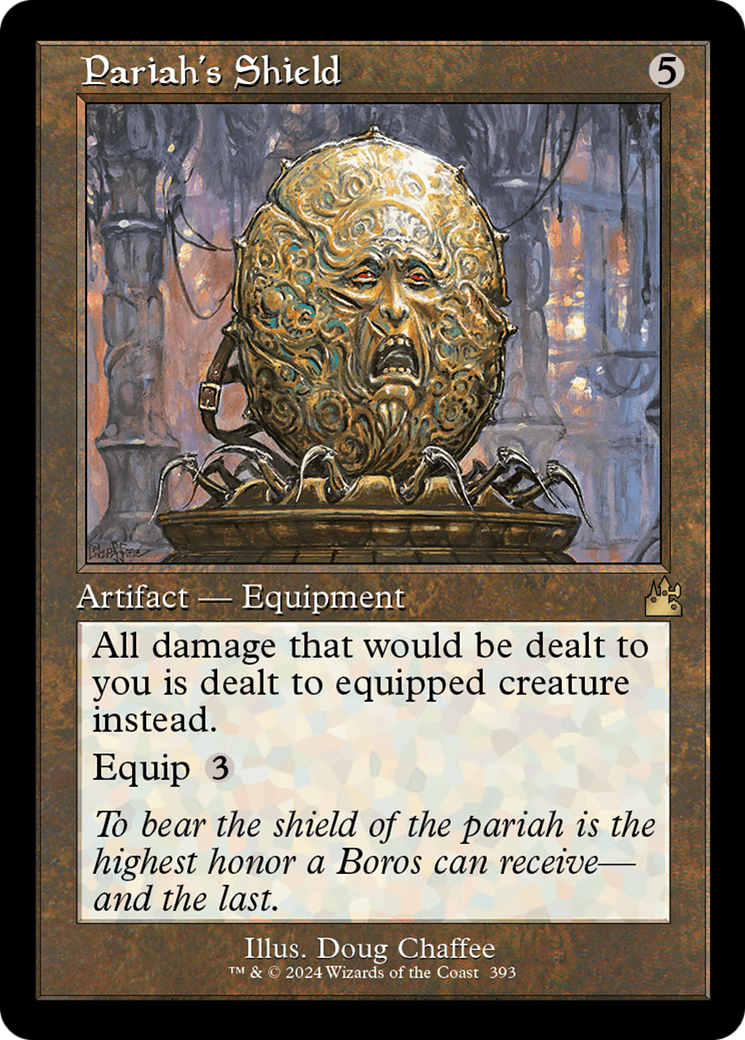 Pariah's Shield (Retro Frame) [Ravnica Remastered] | Jomio and Rueliete's Cards and Comics