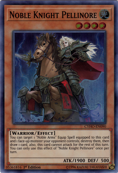 Noble Knight Pellinore [CYHO-EN090] Super Rare | Jomio and Rueliete's Cards and Comics