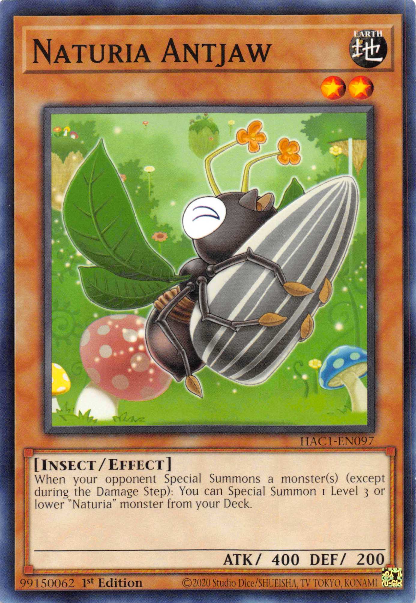Naturia Antjaw [HAC1-EN097] Common | Jomio and Rueliete's Cards and Comics