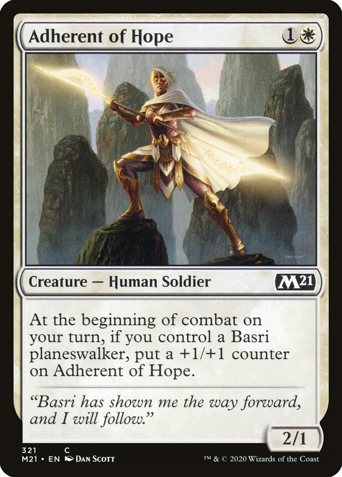 Adherent of Hope [Core Set 2021] | Jomio and Rueliete's Cards and Comics