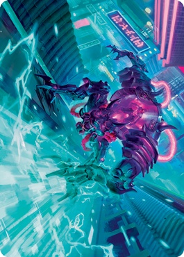 Surgehacker Mech Art Card [Kamigawa: Neon Dynasty Art Series] | Jomio and Rueliete's Cards and Comics
