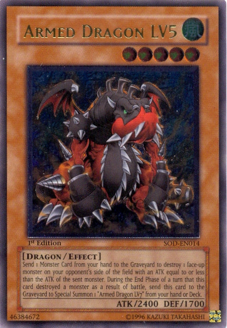 Armed Dragon LV5 (UTR) [SOD-EN014] Ultimate Rare | Jomio and Rueliete's Cards and Comics