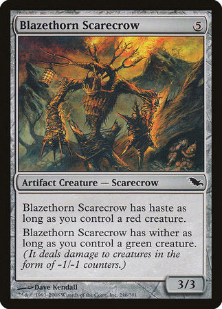 Blazethorn Scarecrow [Shadowmoor] | Jomio and Rueliete's Cards and Comics