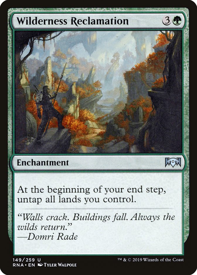 Wilderness Reclamation [Ravnica Allegiance] | Jomio and Rueliete's Cards and Comics