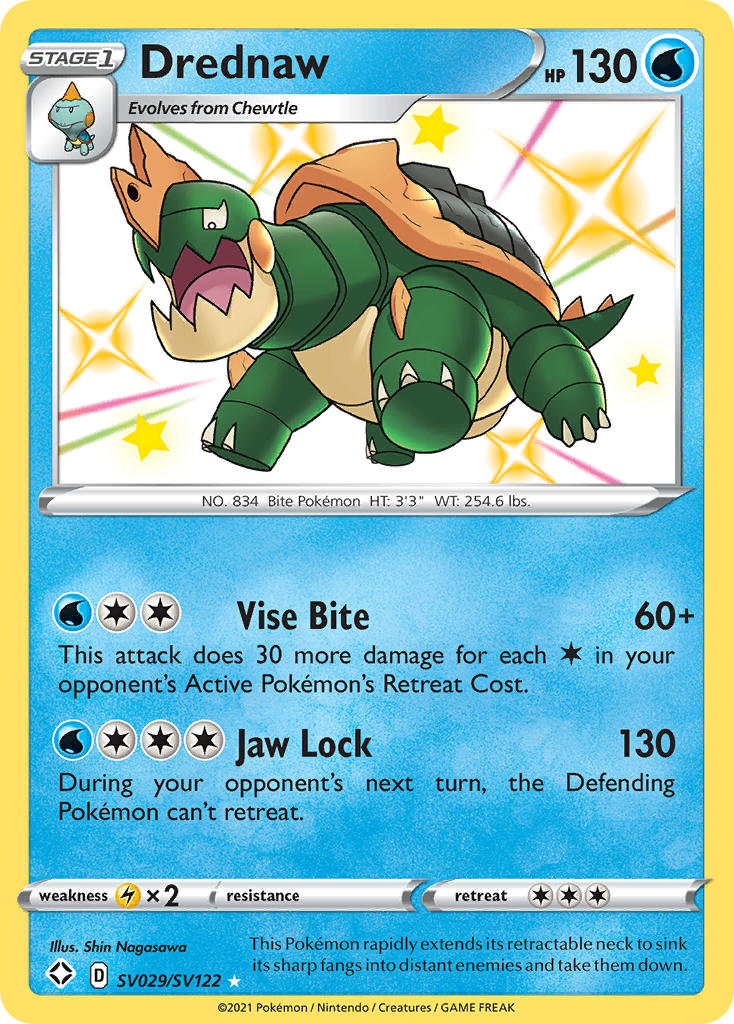 Drednaw (SV029/SV122) [Sword & Shield: Shining Fates] | Jomio and Rueliete's Cards and Comics