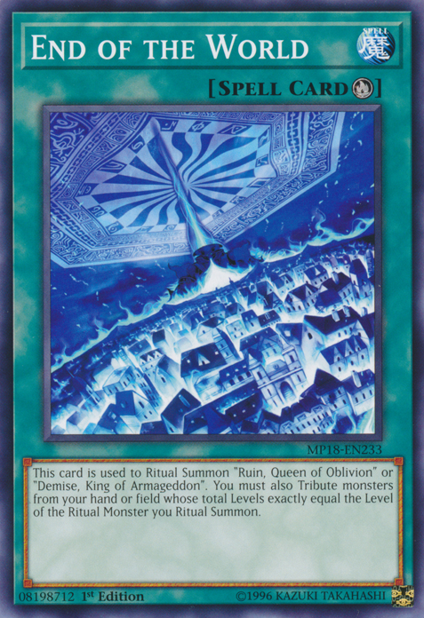 End of the World [MP18-EN233] Common | Jomio and Rueliete's Cards and Comics