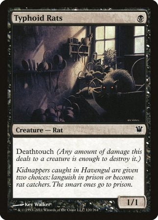 Typhoid Rats [Innistrad] | Jomio and Rueliete's Cards and Comics