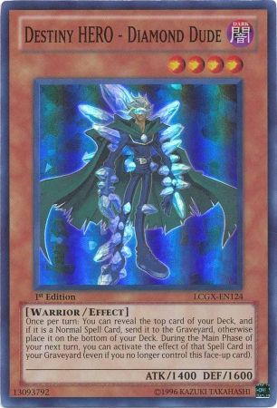 Destiny HERO - Diamond Dude [LCGX-EN124] Super Rare | Jomio and Rueliete's Cards and Comics