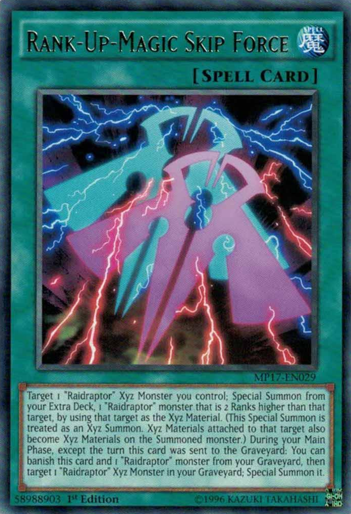 Rank-Up-Magic Skip Force [MP17-EN029] Rare | Jomio and Rueliete's Cards and Comics