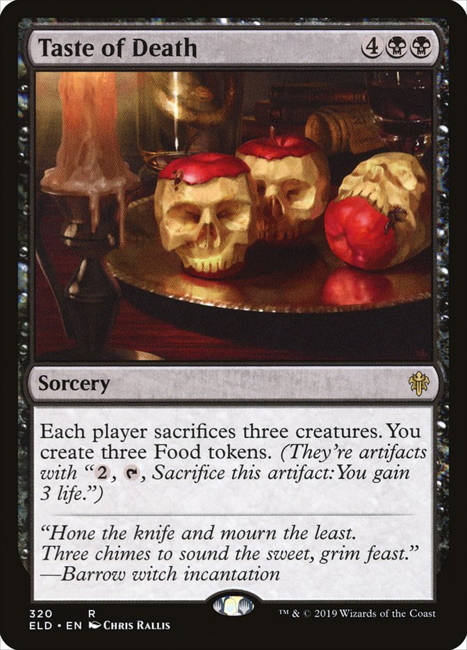 Taste of Death [Throne of Eldraine] | Jomio and Rueliete's Cards and Comics