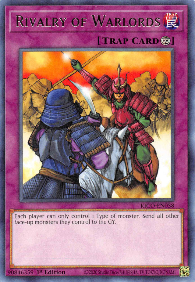 Rivalry of Warlords [KICO-EN058] Rare | Jomio and Rueliete's Cards and Comics