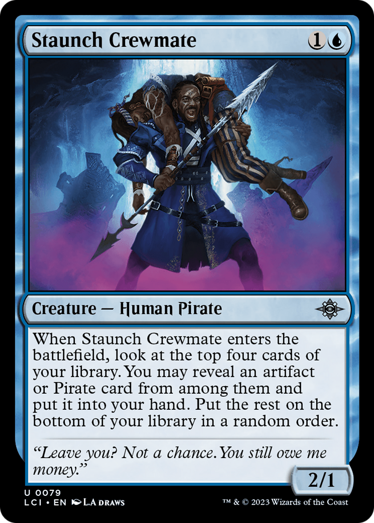 Staunch Crewmate [The Lost Caverns of Ixalan] | Jomio and Rueliete's Cards and Comics