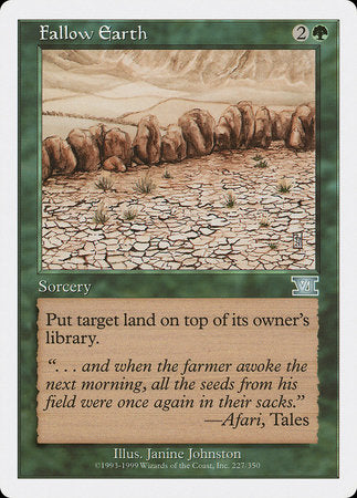 Fallow Earth [Classic Sixth Edition] | Jomio and Rueliete's Cards and Comics