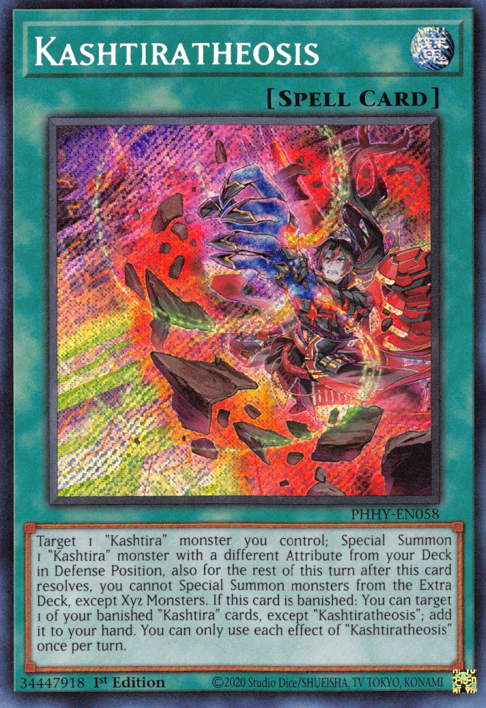 Kashtiratheosis [PHHY-EN058] Secret Rare | Jomio and Rueliete's Cards and Comics