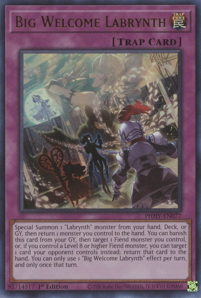 Big Welcome Labrynth [PHHY-EN077] Ultra Rare | Jomio and Rueliete's Cards and Comics